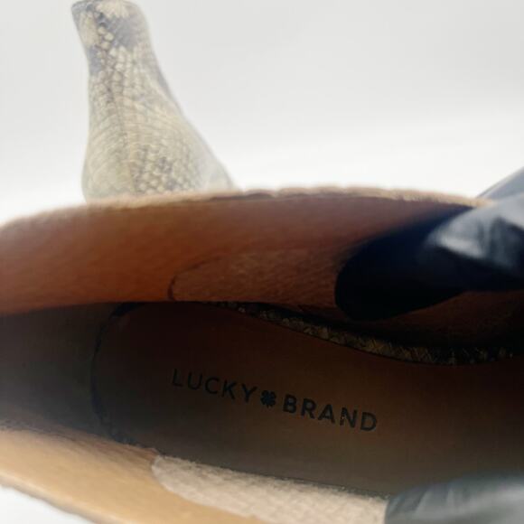 Lucky Brand Joal Shooties Peep-Toe Booties Leather Size 9 - Picture 8 of 9